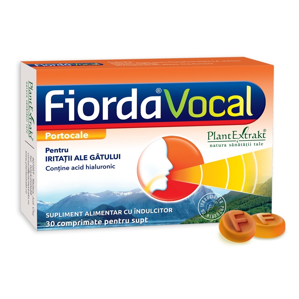 Plantextrakt - Fiorda Vocal portocale 30compr.