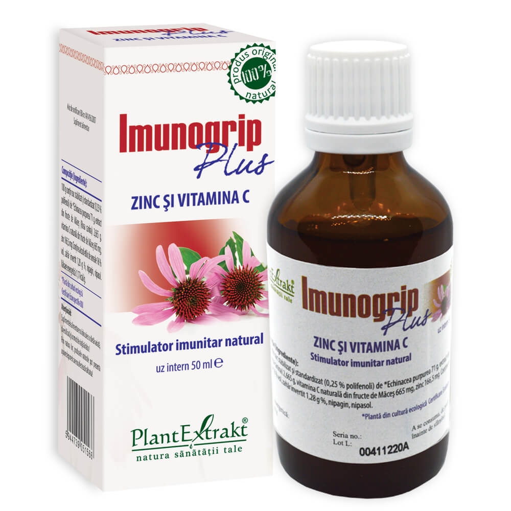 Plantextrakt - Imunogrip + Zinc + Vitamina C 50ml