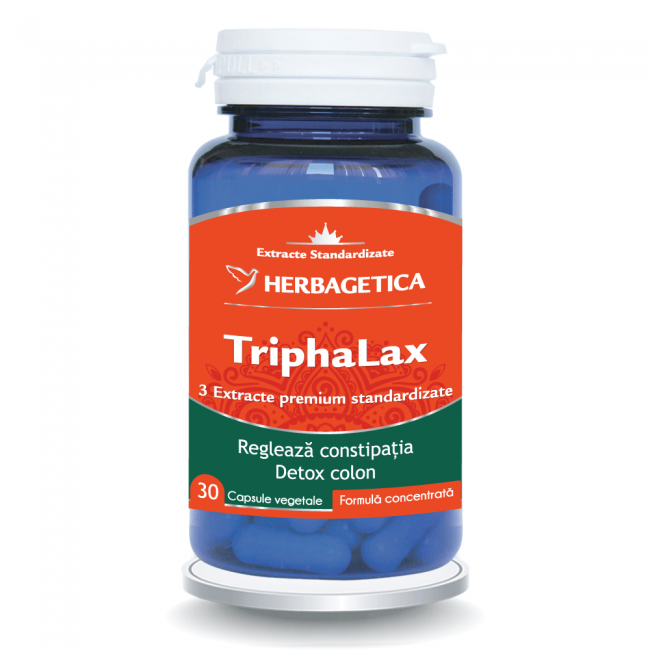 TriphaLax, 30 capsule, Herbagetica 