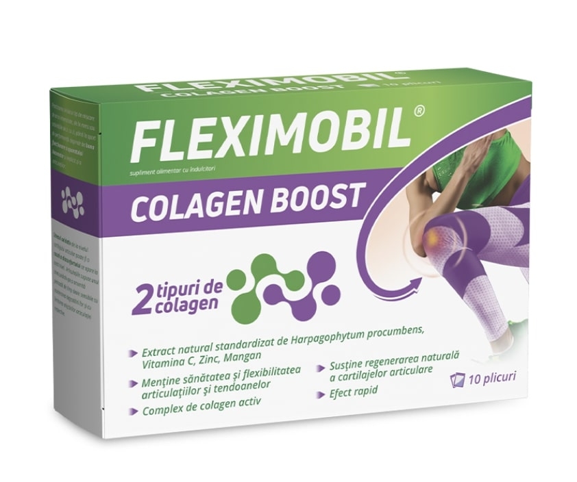 Fleximobil Colagen Boost, 10 plicuri, Fiterman
