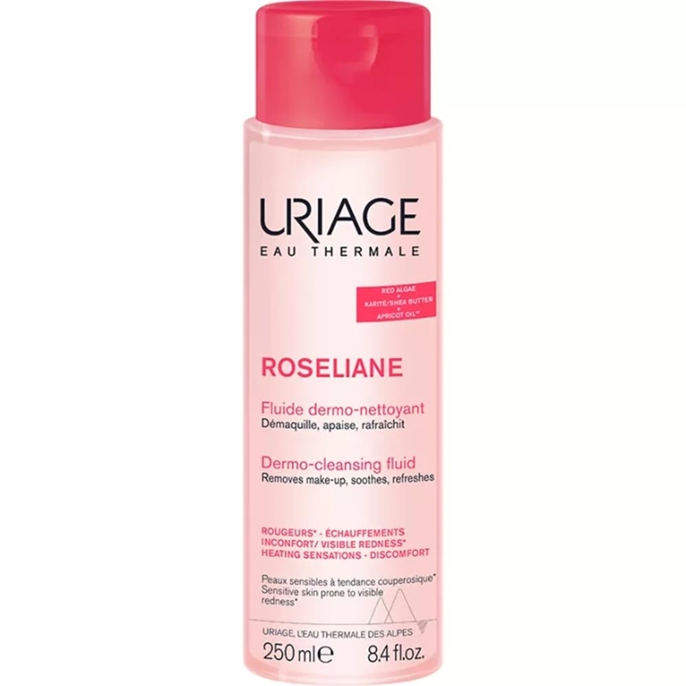 Fluid de curatare anti-roseata Roseliane, 250 ml, Uriage