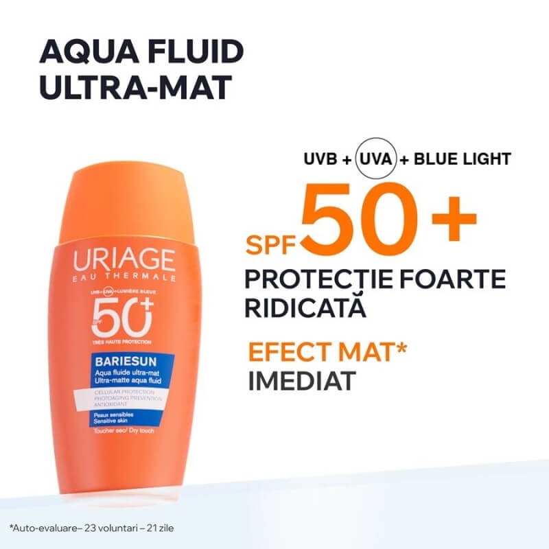 Aqua fluid ultra-mat SPF 50+ Bariesun, 50 ml, Uriage Aqua fluid ultra-mat SPF 50+ Bariesun, 50 ml, Uriage