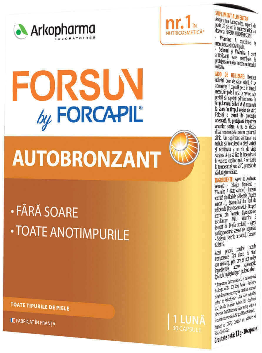 Forcapil - Forsun Autobronzant 30caps