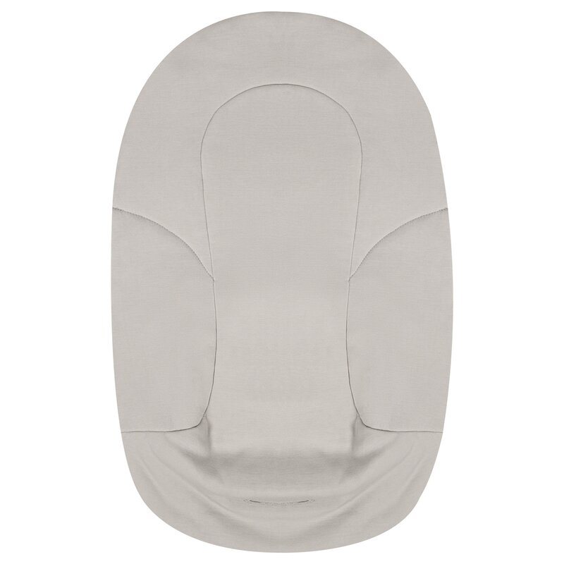 Fotoliu balansoar, Lionelo, Lilac, Cu arcada cu jucarii, Ergonomic, Reglare spatar in 3 pozitii, Pernuta moale invelita in tesatura de bambus, Pliabil, 0-6 luni, Bej