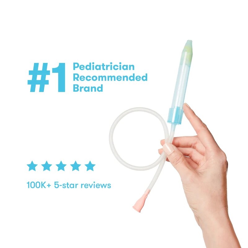 FridaBaby - Kit aspirator nazal, 3 in 1, Cu spray cu apa de mare, 10 filtre igienice, Testat si recomandat de pediatrii suedezi, Fara ftalati si BPA, Transparent