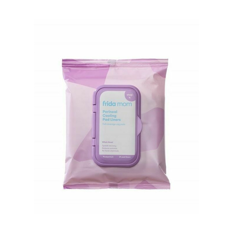 Frida Mom - Set 24 servetele umede perineale, Cu efect de calmare, Pentru perioada postpartum, Vindeca si curata zona intima, Fara ingrediente chimice, Alb
