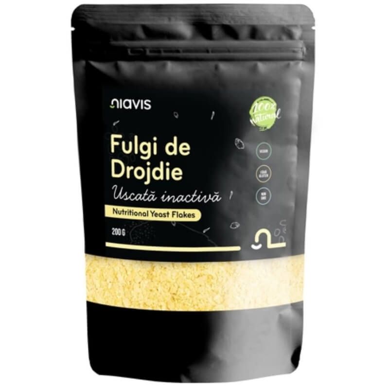Fulgi de drojdie uscata inactiva, 200 g, Niavis