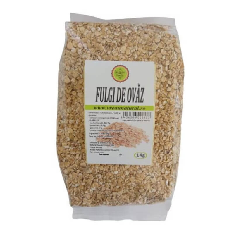 Fulgi de ovaz, 1 kg, Natural Seeds