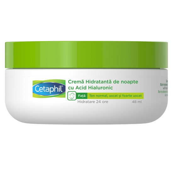 Galderma - Cetaphil crema hidratanta de noapte cu acid hialuronic 48ml