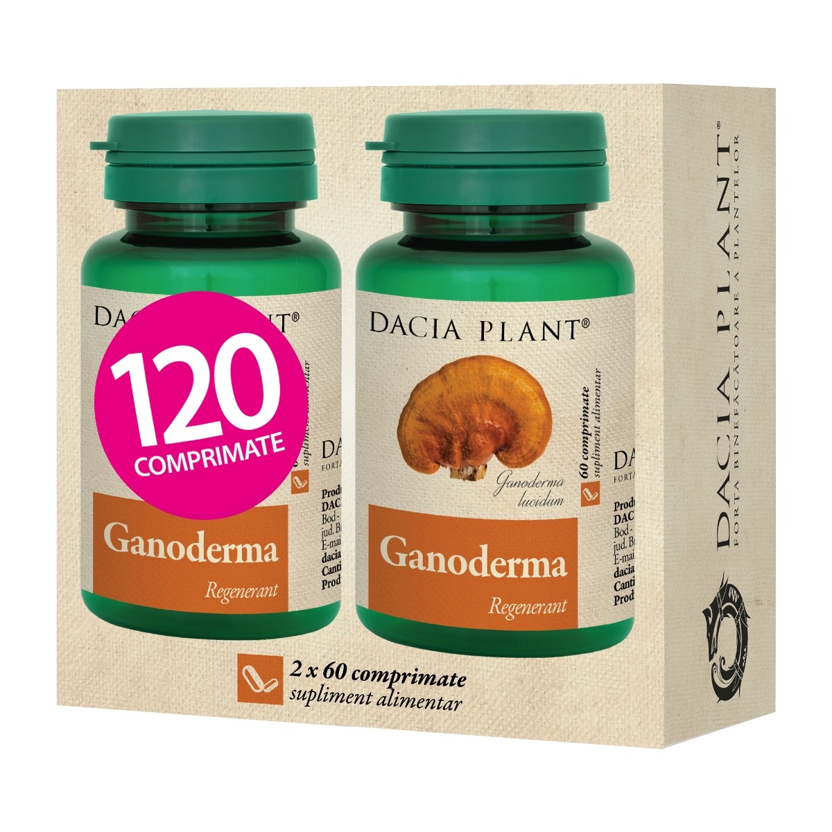 Dacia Plant - Ganoderma 120compr