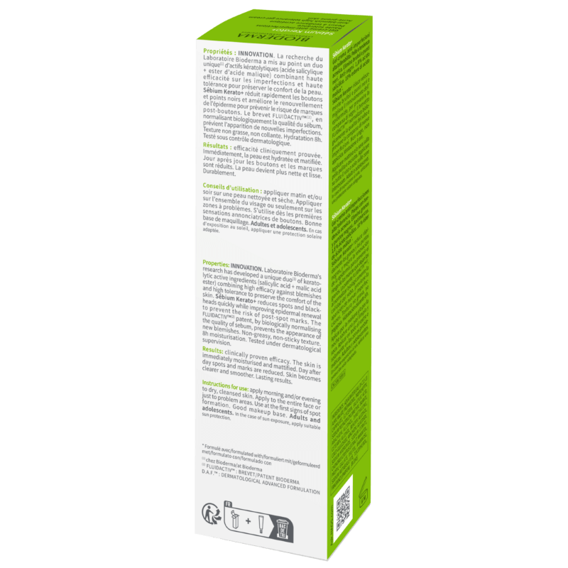Gel crema anti-imperfectiuni Sebium Kerato+, 30 ml, Bioderma