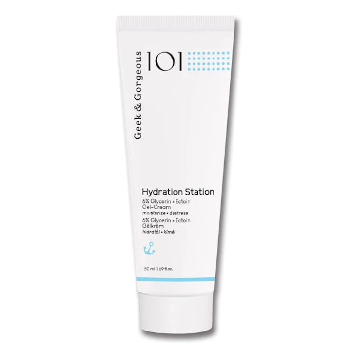 Gel-crema cu ectoina + glicerina 6% Hydration Station, 50ml, Geek&Gorgeous