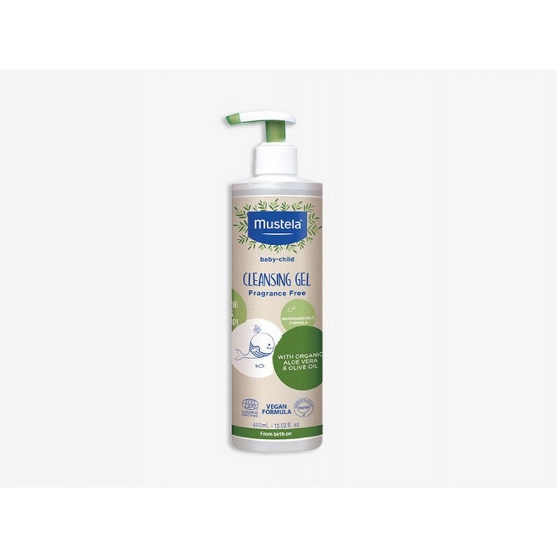 Gel de curatare pentru par si corp Bio, 400 ml, Mustela