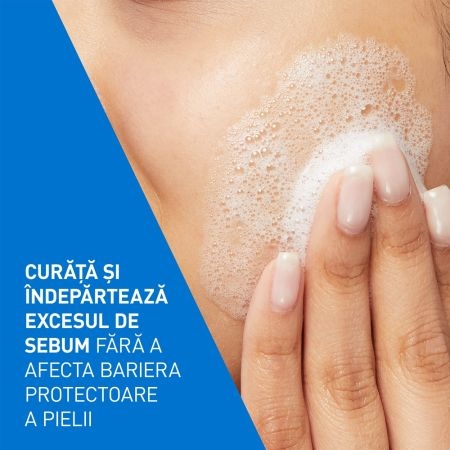 Gel de curatare spumant piele normal-mixta, 976 ml, Cerave Gel de curatare spumant piele normal-mixta, 976 ml, Cerave