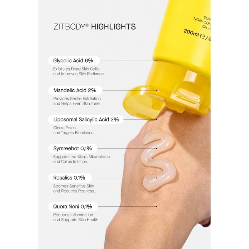 Zitbody Gel De Dus Pentru Pielea Predispusa La Acnee,  200 ml, Acnemy