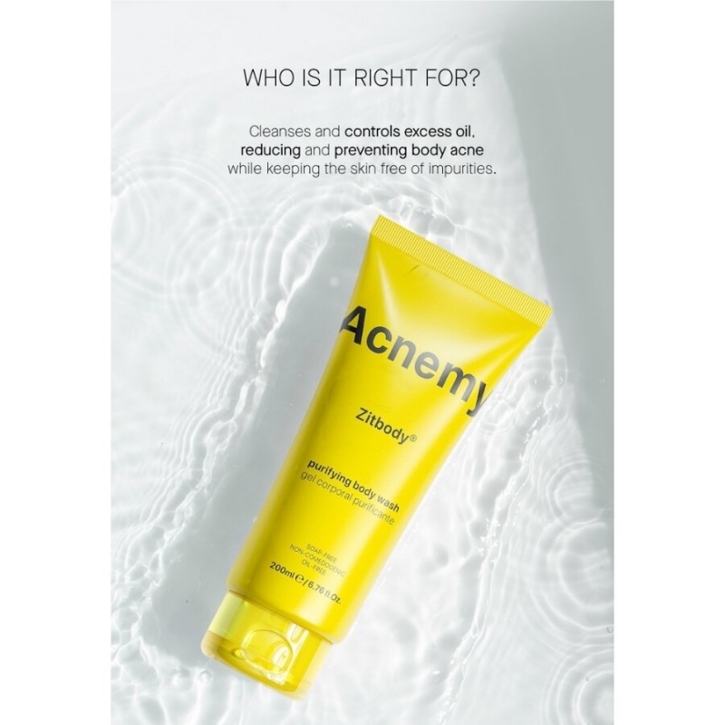 Zitbody Gel De Dus Pentru Pielea Predispusa La Acnee,  200 ml, Acnemy