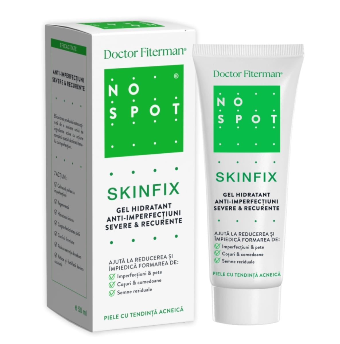 Gel hidratant anti imperfectiuni No Spot Skinfix, 50 ml, Doctor Fiterman