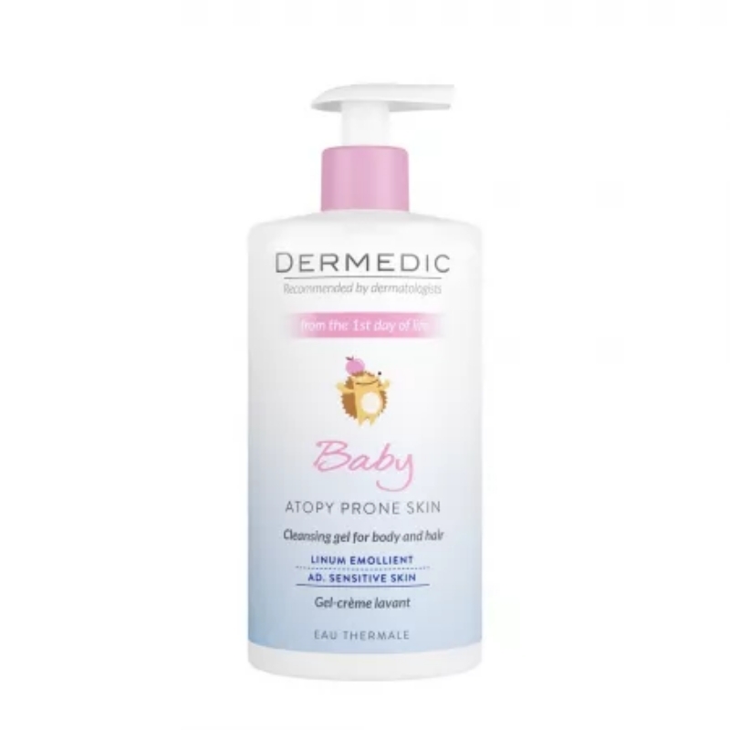 Gel spalare corp si par Baby, 500 ml, Dermedic