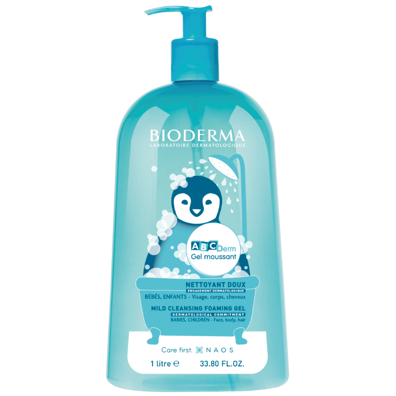 Gel spumant ABCDerm, 1000ml, Bioderma
