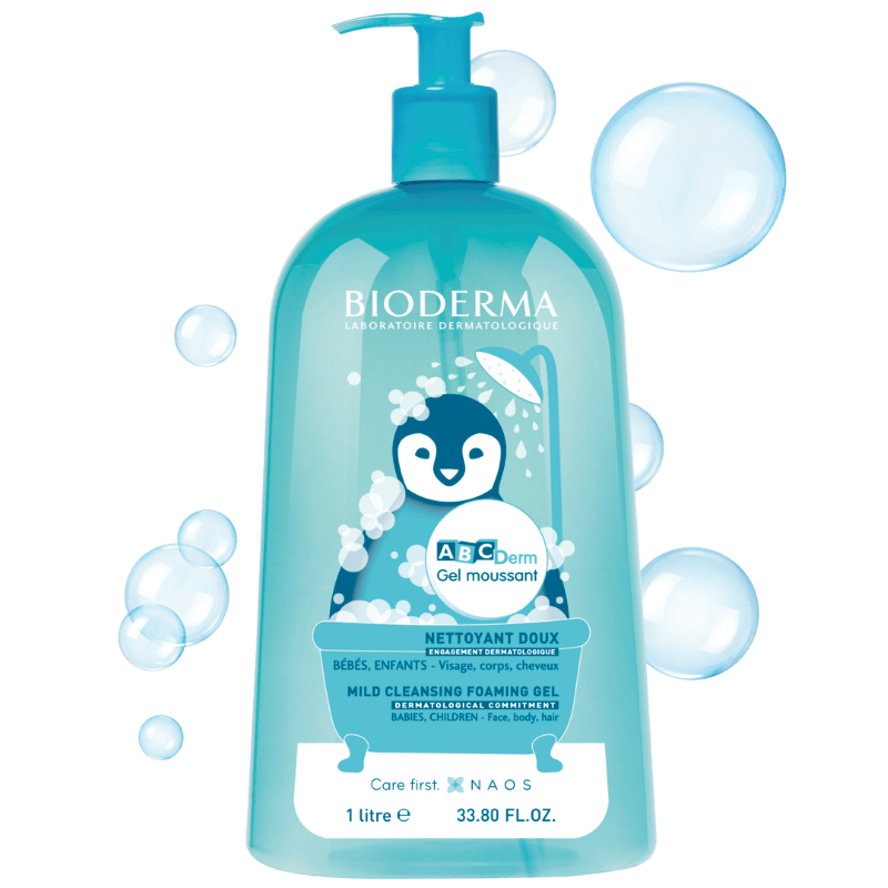 Gel spumant ABCDerm, 1000ml, Bioderma