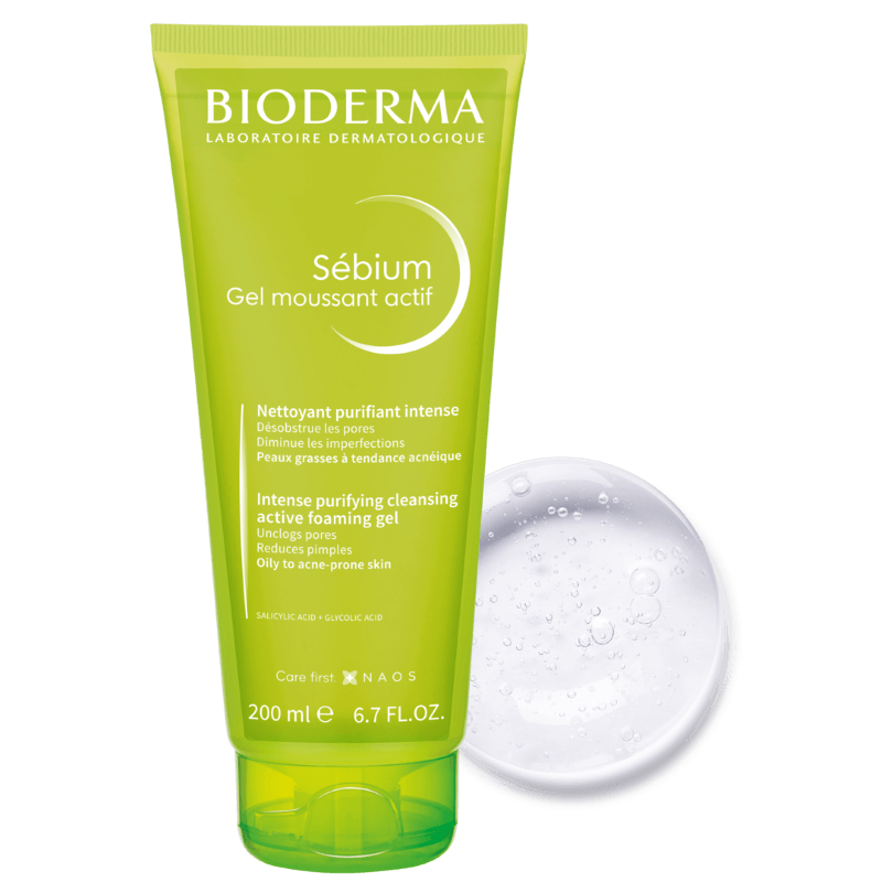 Gel spumant activ Sebium, 200 ml, Bioderma