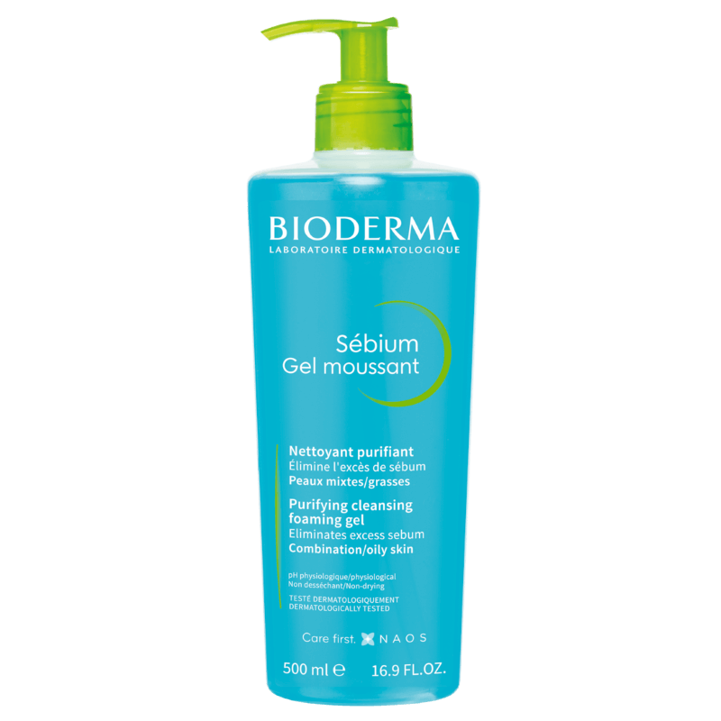 Gel spumant Sebium, 500 ml, Bioderma