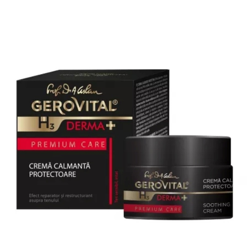 Crema calmanta protectoare H3 Derma+ Premium Care, 50 ml, Gerovital