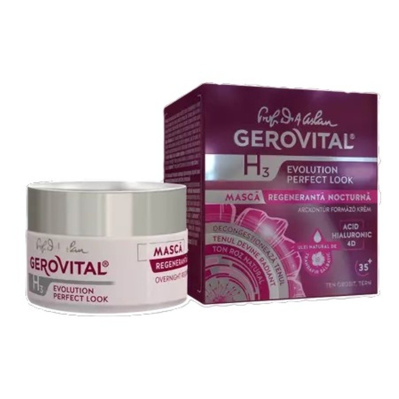 Masca regeneranta de noapte GH3 Evolution Perfect Look, 50 ml, Gerovital