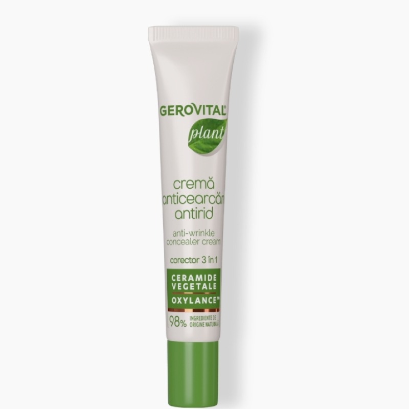 Crema anticearcan si antirid Plant, 15 ml, Gerovital