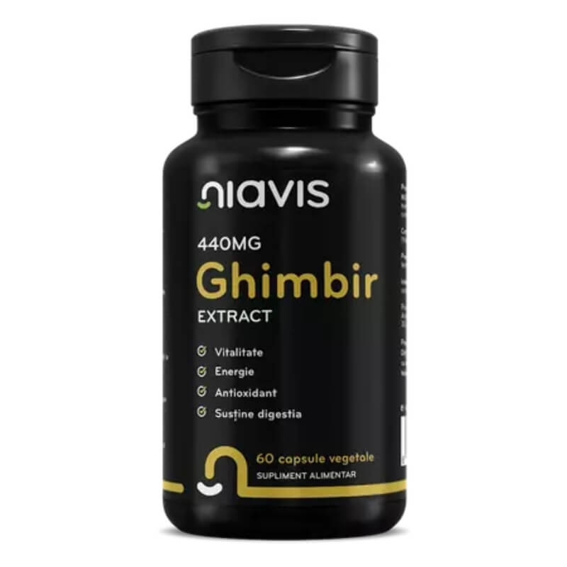 Ghimbir extract, 440 mg, 60 capsule, Niavis