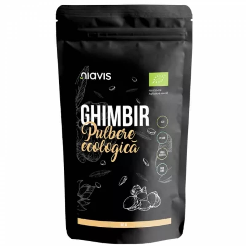 Ghimbir pulbere ecologica, 60 g, Niavis