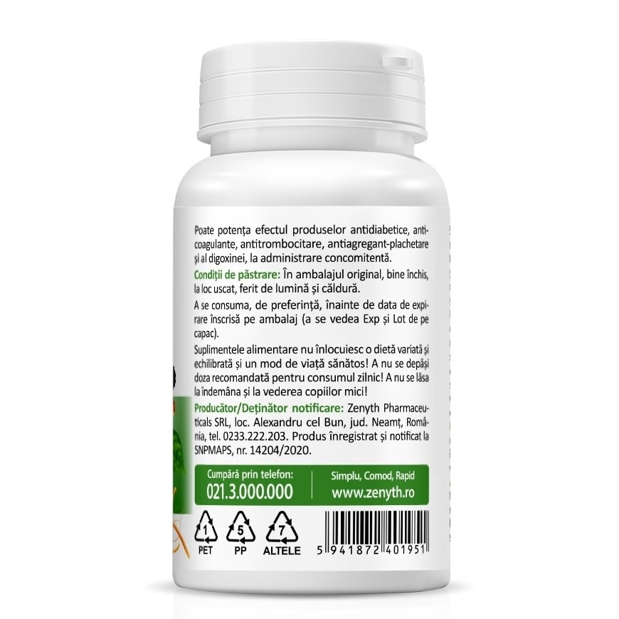 Ginseng siberian, 150 mg, 30 capsule, Zenyth