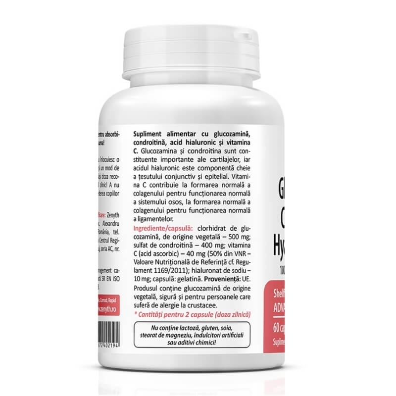 Glucosamine, Chondroitin, Hyaluronic Acid, 60 capsule, Zenyth
