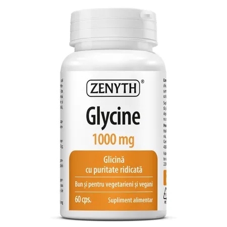 Glycine 1000 mg, 60 capsule, Zenyth