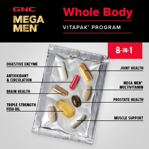 Multivitamine pentru barbati, Mega Men Whole Body, 30 pachetele, GNC