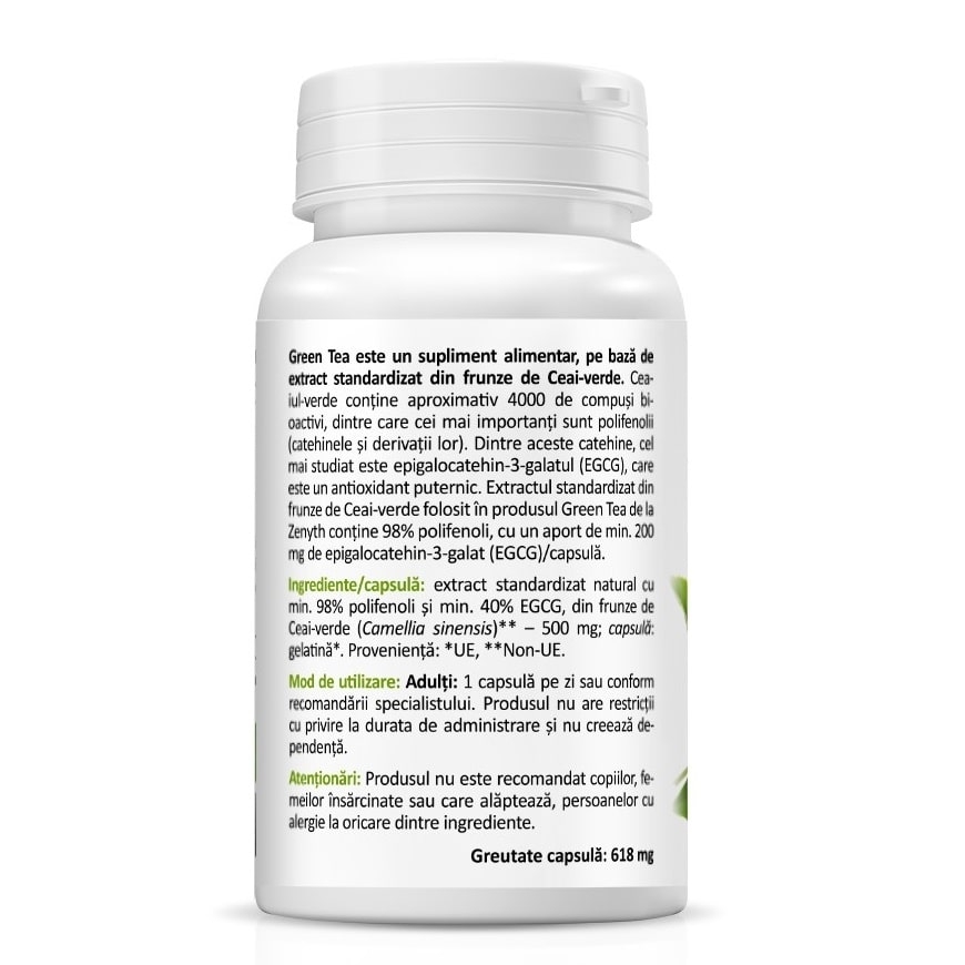 Green Tea 200 mg, 30 capsule, Zenyth