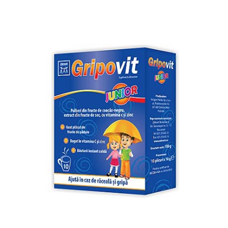Gripovit Junior, 10 plicuri, Zdrovit
