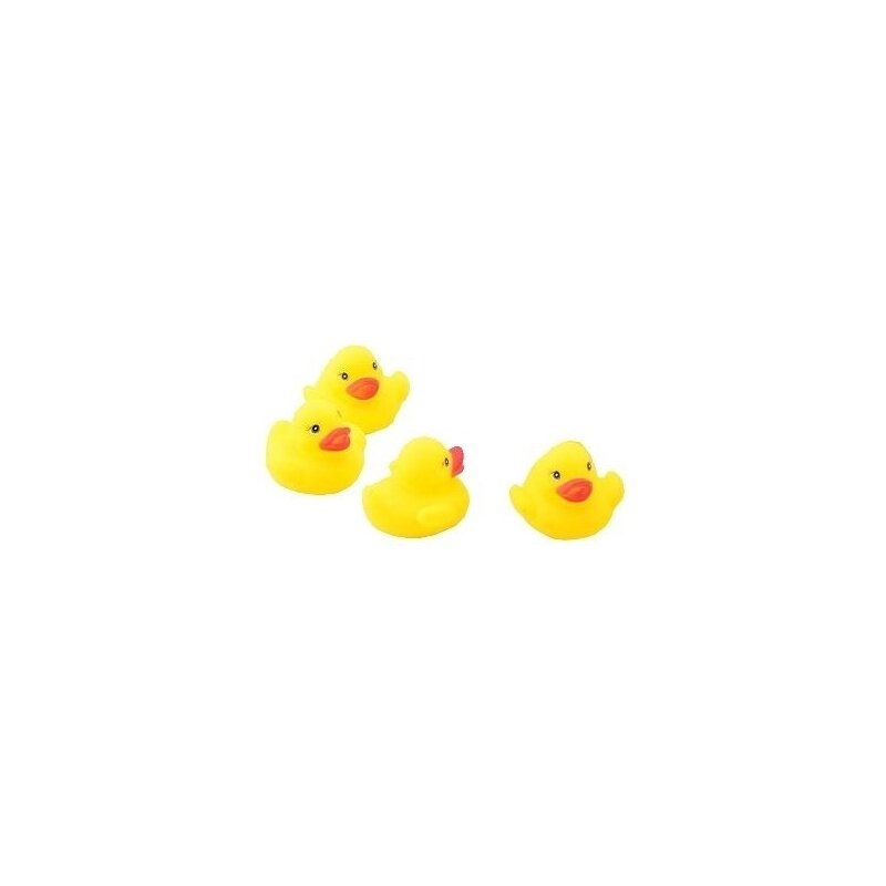 Happy World - Set ratuste de baie din cauciuc, 8 buc, 5.5 cm, Galben