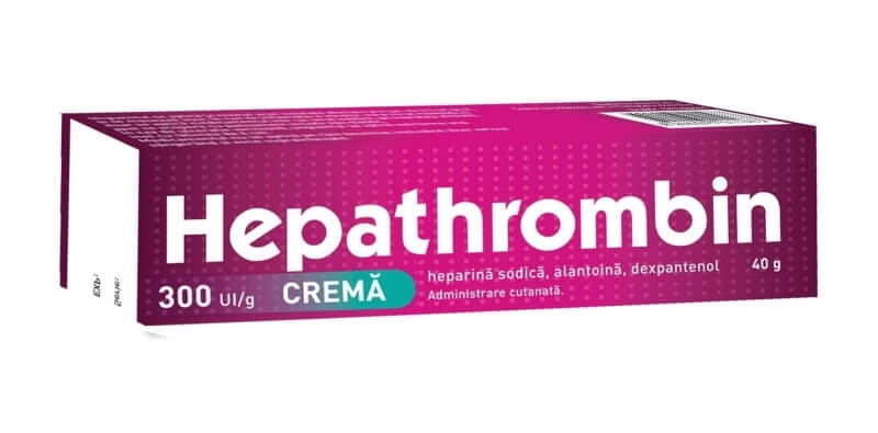 Hepathrombin crema, 300UI/g, 40 g, Hemofarm