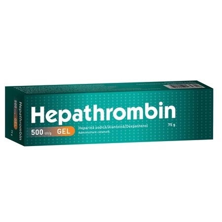 Hepathrombin gel, 500UI/g, 75 g, Hemofarm