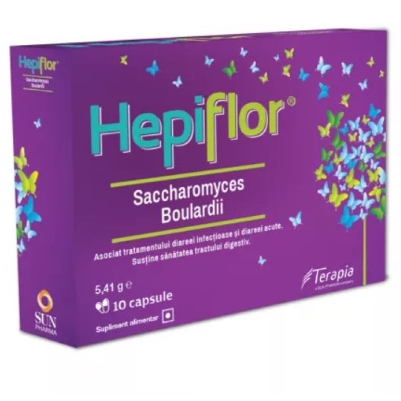 Hepiflor Saccharomyces Boulardii, 10 capsule, Terapia