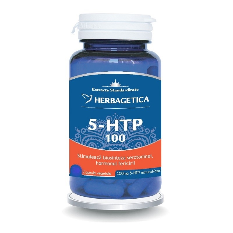 5-HTP 100 Zen Forte, 60 capsule, Herbagetica