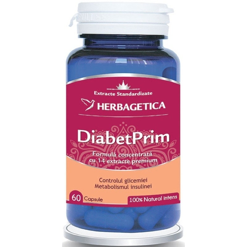 Diabetprim, 60 capsule, Herbagetica