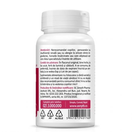 Acid Hyaluronic cu Collagen Complex, 30 capsule, Zenyth