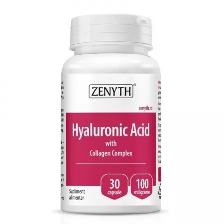 Acid Hyaluronic cu Collagen Complex, 30 capsule, Zenyth
