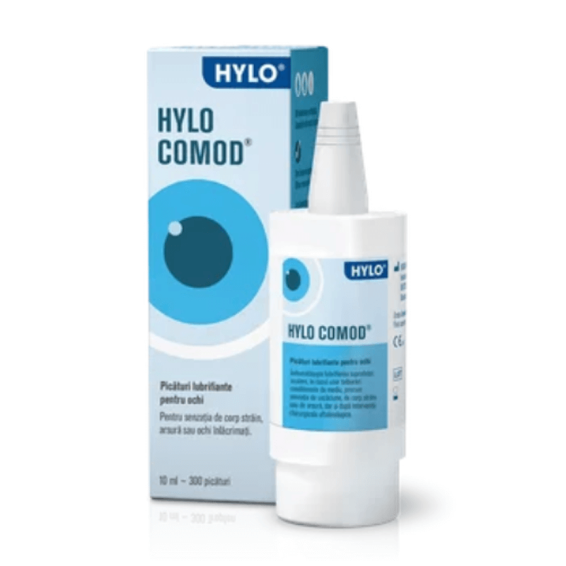 Picaturi lubrifiante pentru ochi Hylo-Comod, 10 ml, Ursapharm