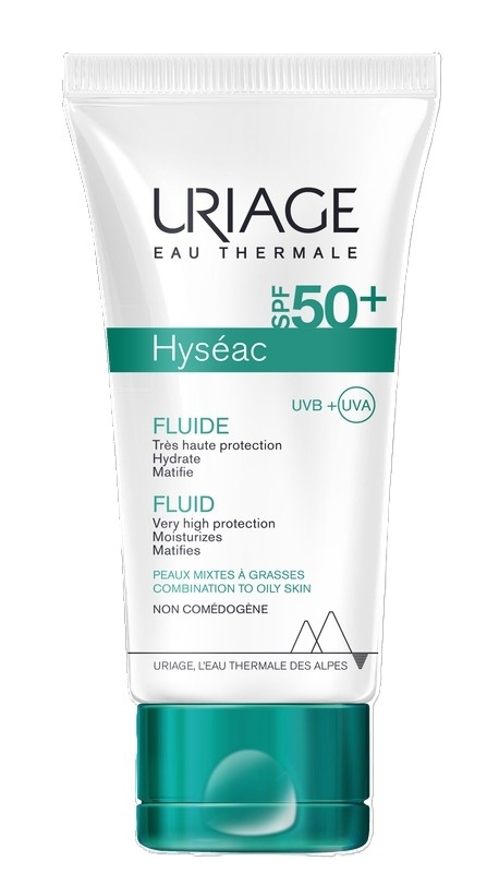 Hyseac fluid SPF50+, 50ml, Uriage 