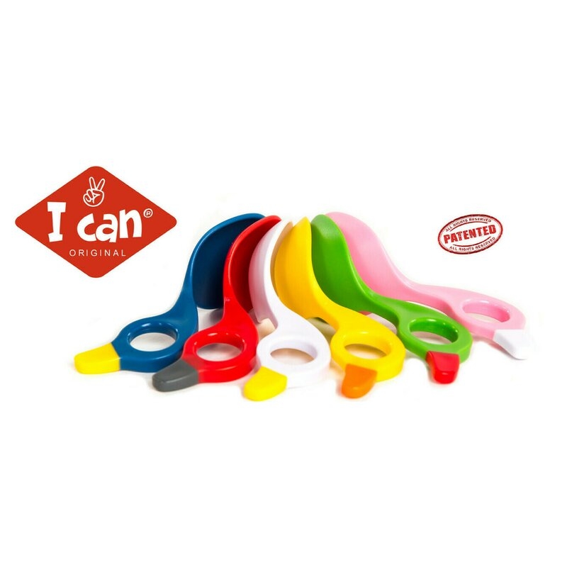 I CAN - Set 2 lingurite cu multiple modalitati de prindere, Grey/Dark Grey