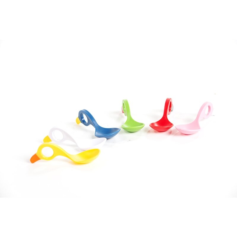 I CAN - Set 2 lingurite cu multiple modalitati de prindere, Red/Blue