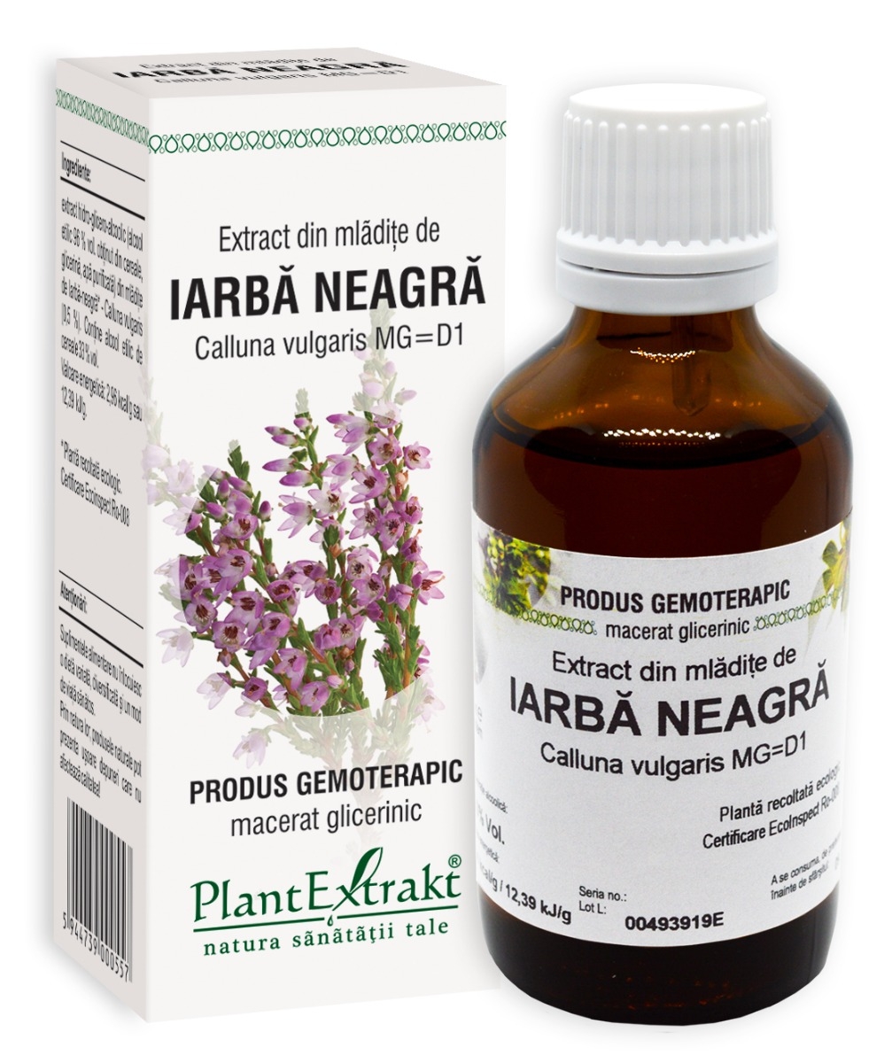 Plantextrakt - Extract din mladite de iarba neagra 50ml